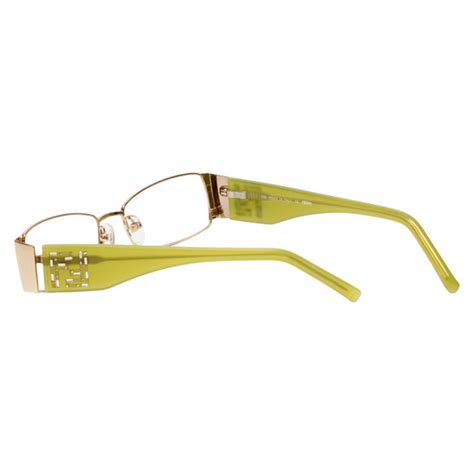 Fendi Designer Eyeglasses F960 714 In Gold 52mm Custom Left And Right Lens Speert International