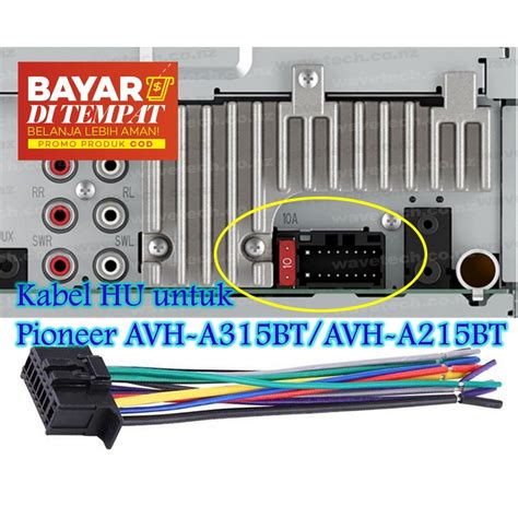 Jual Kabel Soket Head Unit Pioneer U Pasang Hu Pioneer Avh A Bt