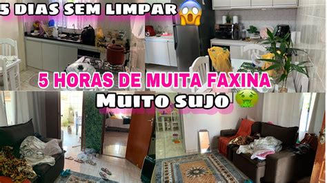 CANSEI 5 DIAS SEM LIMPAR A CASA MUITA FAXINA BAGUNÇA FAXINA COMPLETA 5