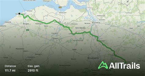 tienen blankenberge  temse flemish brabant belgium map