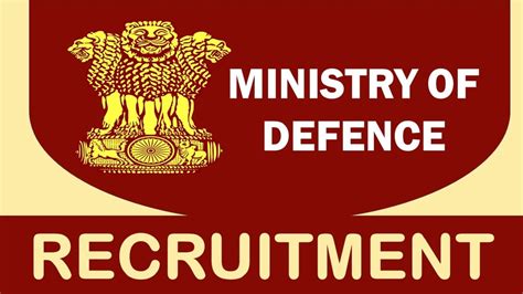 Ministry Of Defence Recruitment Monthly Salary Up To Check