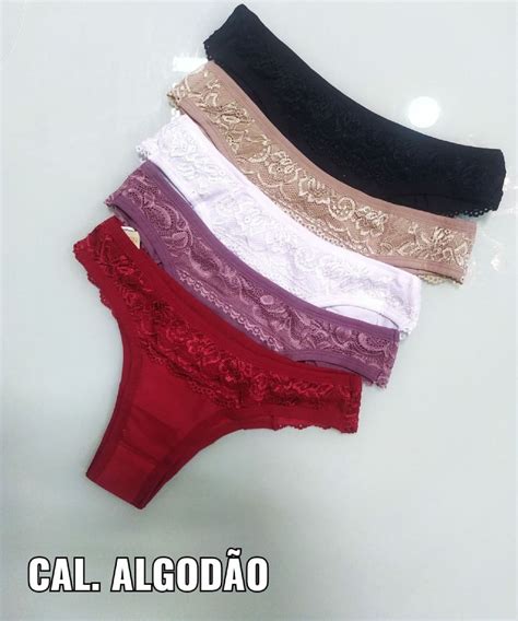 Kit de Calçinhas Básicas em Algodão Lingerie Feminina Vel Lingeries Nunca Usado 52995844 enjoei