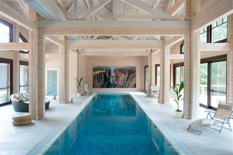SPA комплекс из клееного бруса - Современный - Бассейн - Москва - от ...