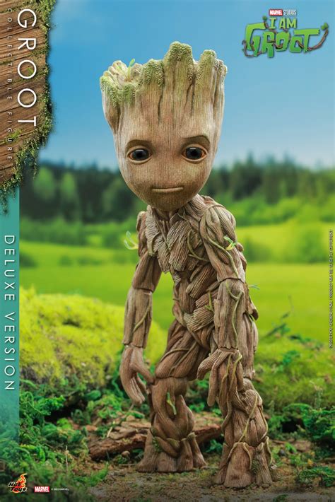 Hot Toys Lan A Baby Groot De Cm Dos Curtas Eu Sou Groot Universo Marvel