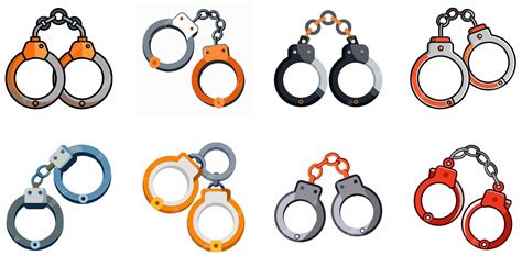 Handcuffs Set Symbols Of Law Enforcement And Security Premium Ai