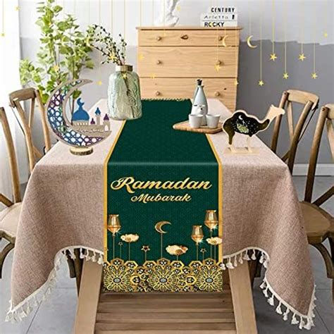 Amazon Ramadan Table Runner 14 X 72 Inch Eid Mubarak Table Runner