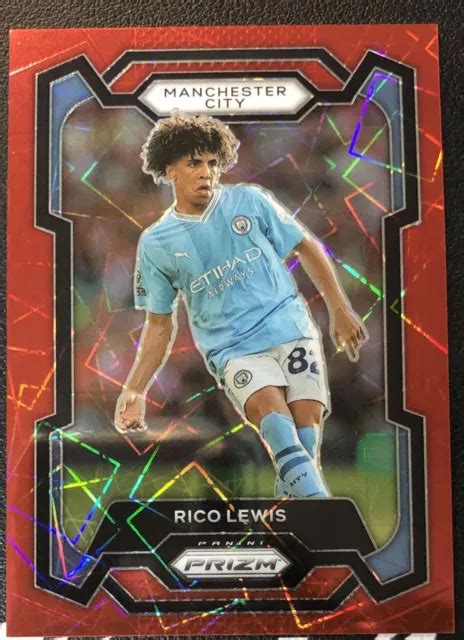 Panini Prizm Premier League Rico Lewis Laser Rouge