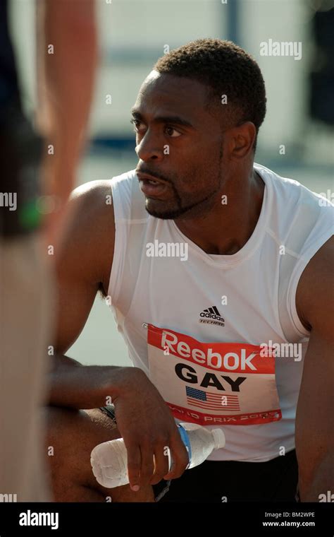 Tyson Gay USA Winner Competing In The 200 Meters At The 2009 Reebok Grand Prix00 Meters At