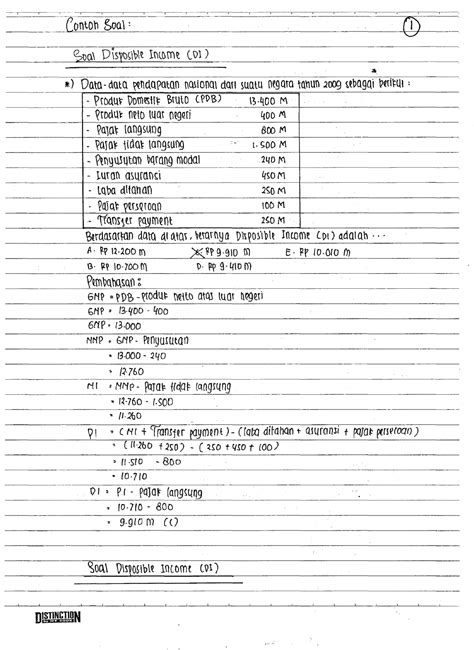 Kumpulan Soal Menghitung Pendapatan Nasional Ekonomi Sma Beinyu