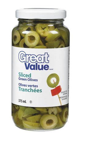 Great Value Sliced Green Olives Walmart Ca