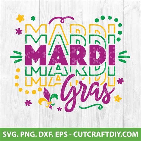 Mardi Gras Svg Fat Tuesday Svg Cut File Louisiana Mardi Gras Svg