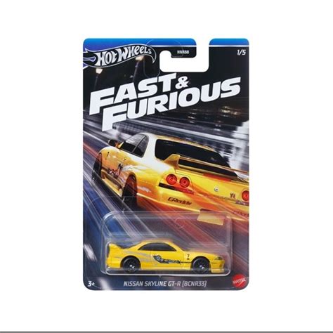 Hot Wheels Fast Furious Nissan Skyline GT R R32 Yellow Shopee Malaysia