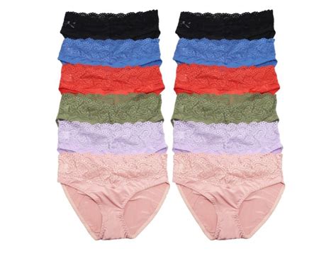 Wholesale Satin Lace Bikini Panties Assorted