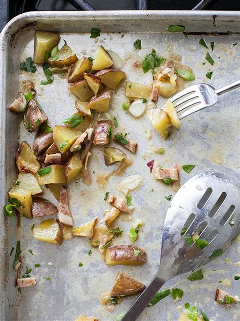 Roasted Potato Salad With Bacon Dressing Foodiecrush