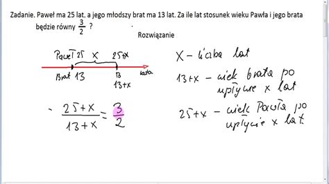 Zadanie 23 Rozwiązanie zadania tekstowego z zastosowaniem równania