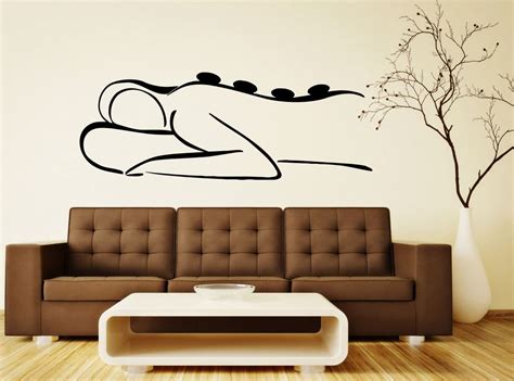 Spa Salon Wall Vinyl Decal Girl Woman Beauty Sticker Art