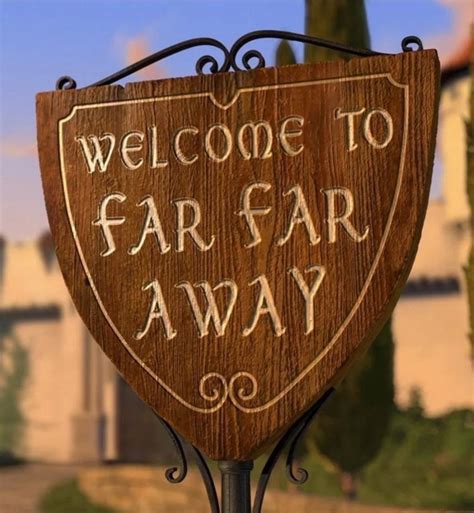 Shrek Costume Party Far Far Away Shrek 2 Castle Sign Shrek Birthday
