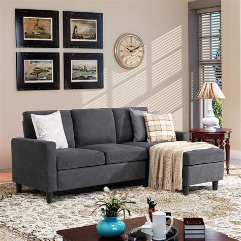 Amazon.com: Walsunny Convertible Sectional Sofa Couch with Reversible ...
