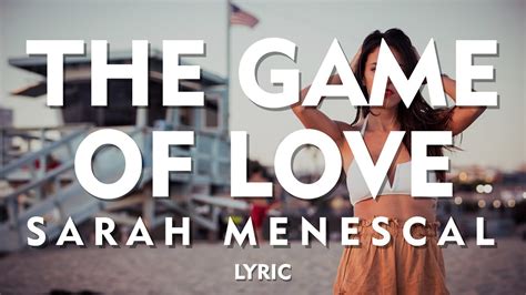 The Game Of Love Jazz Version Lyric Santana By Sarah Menescal YouTube