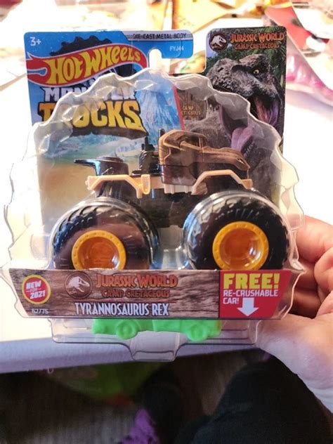 Jurassic World Tyrannosaurus Rex Hot Wheels Monster Trucks Picclick Uk