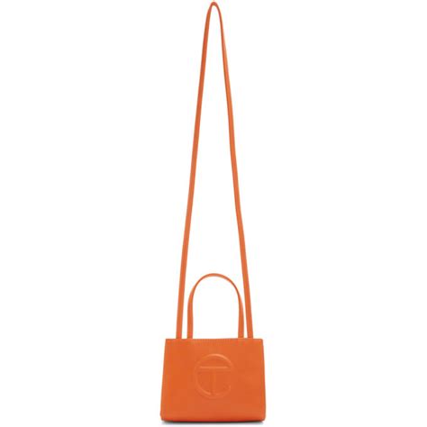 Telfar Ssense Exclusive Orange Small Shopper Tote Telfar