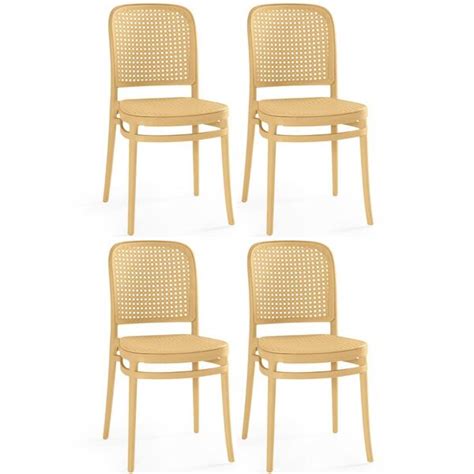 Kit 4 Cadeiras De Jantar Roma Para Sala E Cozinha Nude Leroy Merlin