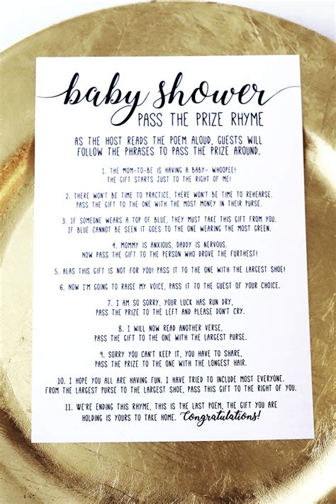 baby shower games for large groups Baby Shower Poems, Baby Shower Games Coed, Baby Shower Thank ...