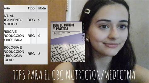 Mi Experiencia Y Tips Para El Cbc De Nutrici N Medicina Uba Youtube