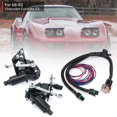 For C Corvette Electric Headlight Motor Conversion Kit Wire