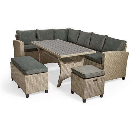 Rattan Garden Furniture Dining Set