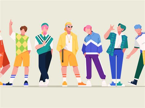 KPOP IDOL By Minkyung On Dribbble Flat Design Illustration People