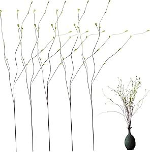 Amazon Pussy Willow Branches Artificial Pcs Inch Pussy Willow Twigs Tall Vase