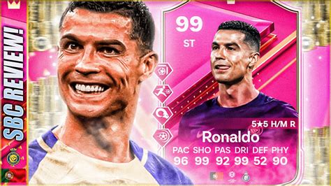 99 RATED PREMIUM FUTTIES CRISTIANO RONALDO SBC REVIEW IN EAFC24 YouTube