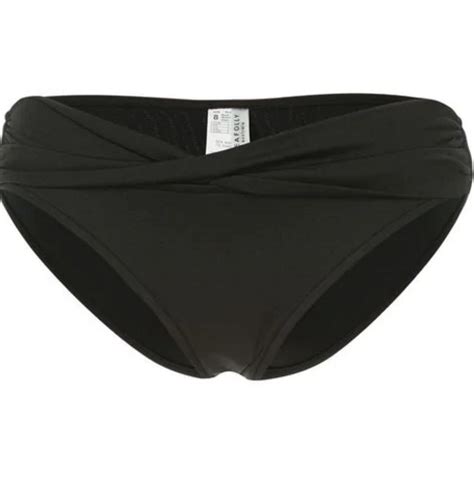 Seafolly Goddess Twist Band Mini Hipster Bikini Bottom In Black