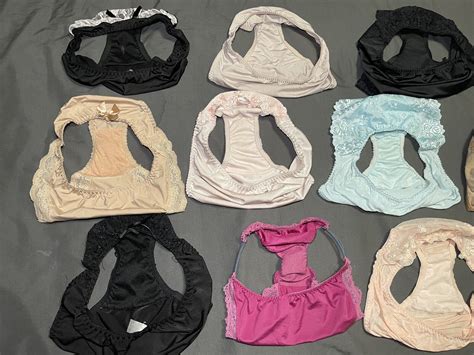 Lot Of Vintage Japanese Nylon Shiny Slippery Pretty Cute Bikini Panties Small Ebay
