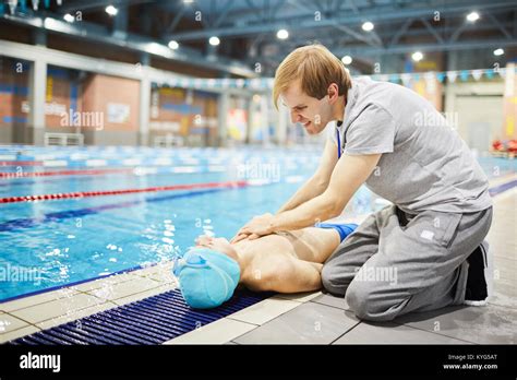 Accident In Swimming Pool Stock Photo Alamy