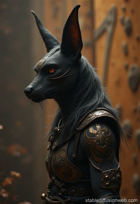 Anubis Angry Side Profile Stable Diffusion Online