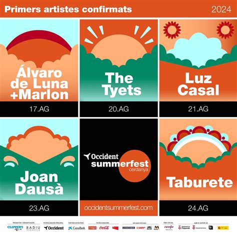 Occident SummerFest Cerdanya 2024 Cartel Entradas Horarios Y Hoteles