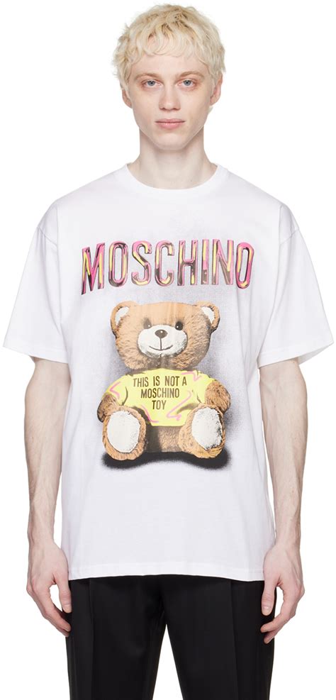 Moschino White Teddy Bear T Shirt Moschino