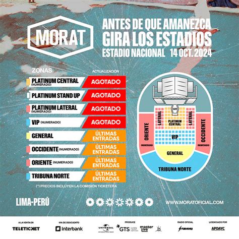 Entradas Precios Concierto Morat En Lima Peru Gira Los Estadios