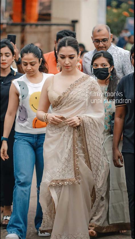 tamanna bhatia  white saree
