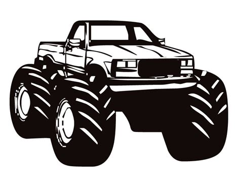 Mud Truck Silhouette