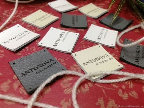 Кожаные бирки для мастеров | Натуральная кожа | Ярмарка Мастеров