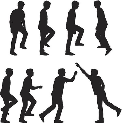 340 Person Walking Up Stairs Silhouette Stock Illustrations Royalty