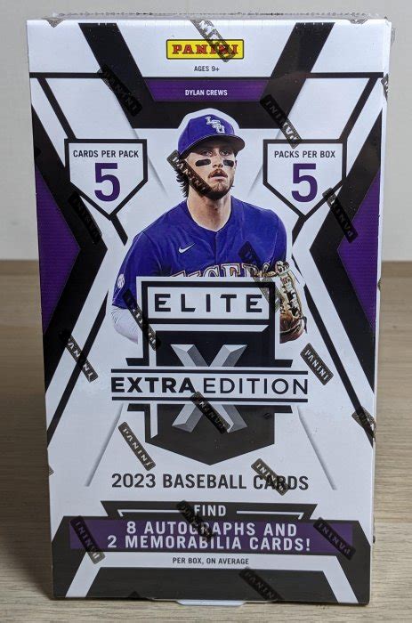 2023 Panini Elite Extra Edition Baseball 棒球 Mlb 帕尼尼 Eee系列 全新未拆盒卡 每盒8張簽名