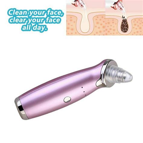 Face Facial Pore Blackhead Remover Vacuum Derma Suction Diamond