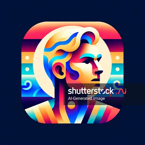 App Icon Vector Style Image Gay Blonde Ai Generated Image Shutterstock