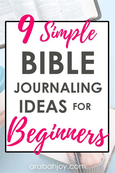 9 Easy and Simple Bible Journaling Ideas