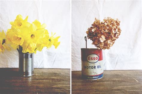 celebrate | flowers in tin cans - A Daily Something