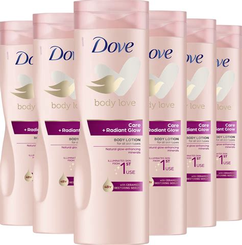 Dove Body Love Bodylotion Care Radiant Glow Met Ceramide Restoring Serum En Bol